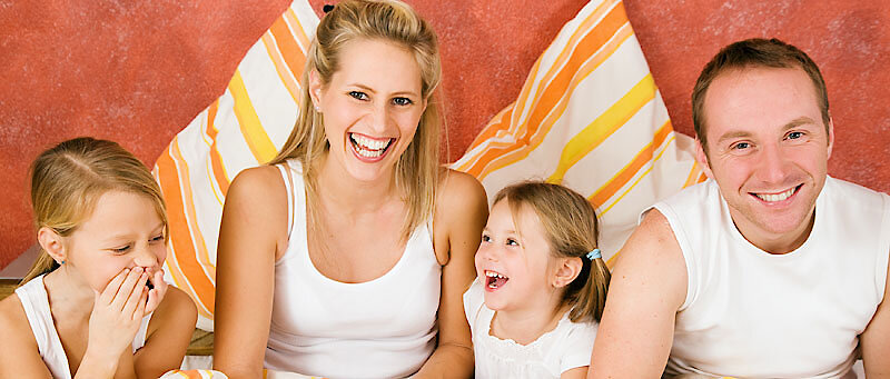 Familie in der Ferienwohnung Bayerischer Wald